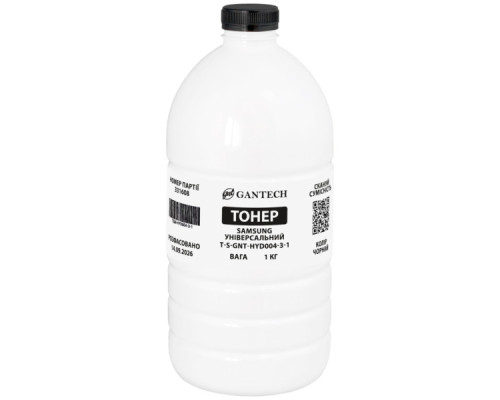 Тонер Samsung Universal bottle 1kg Gantech (TSM-HYD004-3-1)