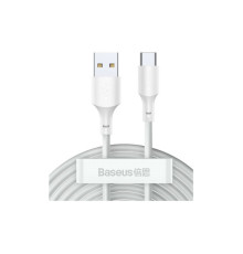 Дата кабель USB 2.0 AM to USB-C 1.5m 5A Simple WisdomKit (2PCS) white Baseus (TZCATZJ-02)