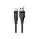 Дата кабель USB 2.0 AM to USB-C 1.2m 3.0A TPE Black Acefast (6974316280866)