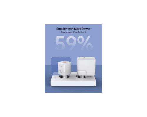 Зарядний пристрій Choetech GaN USB-A/USB-C 33W QC3.0/PD/PPS (PD5006-EU-WH) Зарядний пристрій Choetech GaN USB-A/USB-C 33W QC3.0/PD/PPS (PD5006-EU-WH)