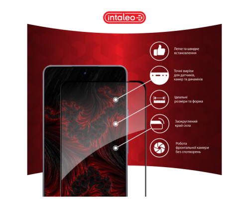 Скло захисне Intaleo Full Glue Realme 13+ Black (1283126607523)