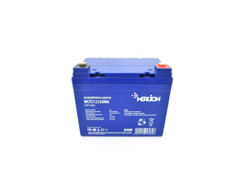 Батарея до ДБЖ Merlion EURO AGM 12 V 33 Ah (MLTS12330M6/ GP12330M6)