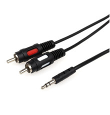 Кабель мультимедійний 3.5mm M to 2xRCA M 0.8m Atcom (10810)