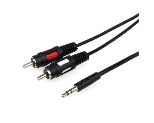 Кабель мультимедійний 3.5mm M to 2xRCA M 0.8m Atcom (10810)