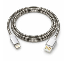 Дата кабель USB 2.0 AM to Lightning 1.0m 2.4A metal silver XoKo (XK-CTL-001-SL)