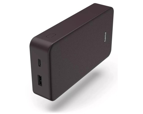 Батарея універсальна Hama 20000mAh, 15W/5V/3A, USB-C, USB-A, plum (00201715)