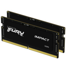 Модуль пам'яті для ноутбука SoDIMM DDR5 64GB (2x32GB) 4800 MHz FURY Impact Kingston Fury (ex.HyperX) (KF548S38IBK2-64)