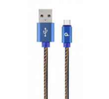 Дата кабель USB 2.0 AM to USB-C 2.0m Cablexpert (CC-USB2J-AMCM-2M-BL)