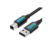 Кабель для принтера USB 2.0 AM/BM 1.0m 480Mbps PVC black Vention (COQBF)