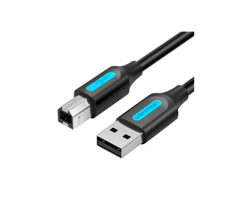 Кабель для принтера USB 2.0 AM/BM 1.0m 480Mbps PVC black Vention (COQBF)