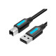 Кабель для принтера USB 2.0 AM/BM 1.0m 480Mbps PVC black Vention (COQBF)