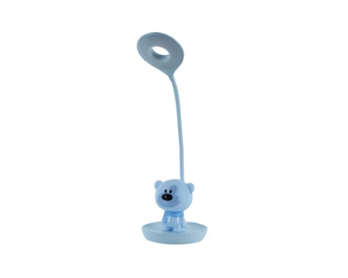 Настільна лампа Kite Bear LED з акумулятором, блакитна (K24-492-2-3) Настільна лампа Kite Bear LED з акумулятором, блакитна (K24-492-2-3)