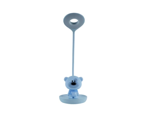 Настільна лампа Kite Bear LED з акумулятором, блакитна (K24-492-2-3) Настільна лампа Kite Bear LED з акумулятором, блакитна (K24-492-2-3)