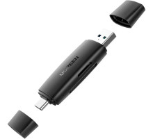 Зчитувач флеш-карт Ugreen USB-C + USB to TF/SD 3.0 CM304 black (80191)