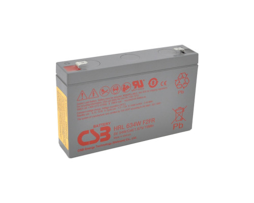 Батарея до ДБЖ CSB HRL634WF2FR 6V 9Ah (HRL634WF2FR)