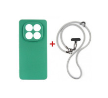 Чохол до мобільного телефона Dengos Case + Cross-body Strap Xiaomi Redmi Note 15 Pro 4G Mint+Grey (DG-KM-CCRB-39)