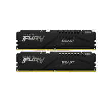 Модуль пам'яті для комп'ютера DDR5 32GB (2x16GB) 6000 MHz Fury Beast Black Kingston Fury (ex.HyperX) (KF560C36BBE2K2-32)