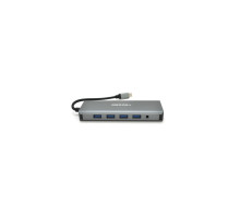 Концентратор VEGGIEG USB-C 9-in-1 USB-C + 4xUSB 3.0 + 2xHDMI + VGA + SD/TF + RJ45 0.1m silver (TC12)