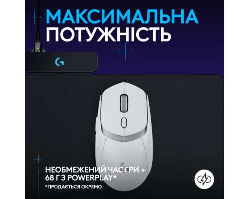 Мишка Logitech G309 Lightspeed Wireless/Bluetooth White (910-007207)