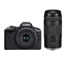 Цифровий фотоапарат Canon EOS R50 + RF-S 18-45 IS STM + RF 75-300 Black (5811C150BA)