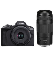 Цифровий фотоапарат Canon EOS R50 + RF-S 18-45 IS STM + RF 75-300 Black (5811C150BA)