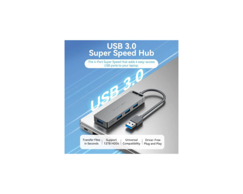 Концентратор VENTION USB 3.0 to 4xUSB 3.0 black (CHLBB-SCB)