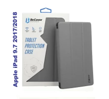 Чохол до планшета BeCover Tri Fold Soft TPU Silicone Apple iPad 9.7 2017/2018 A1822/A1823/A1893/A1954 Gray (706879)