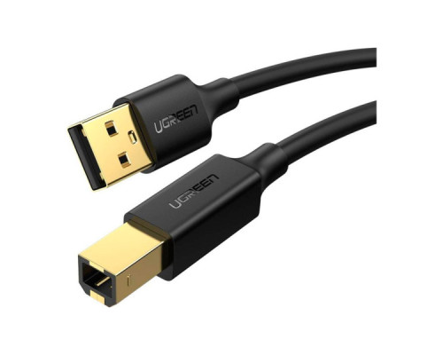 Кабель для принтера USB 2.0 AM/BM 5.0m US135 black Ugreen (10352)