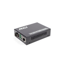 Медіаконвертер RCI 1G, SFP slot, RJ45, standart size metal case (RCI300S-G)