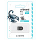 USB флеш накопичувач Wibrand 8GB Scorpio Black USB 2.0 (WI2.0/SC16M3B)