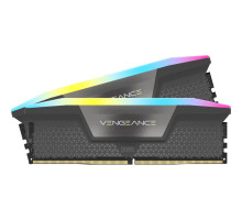 Модуль пам'яті для комп'ютера DDR5 32GB (2x16GB) 6000 MHz Vengeance RGB Black Corsair (CMH32GX5M2B6000C40)