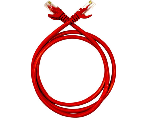 Патч-корд 3м UTP cat.5e, CU, 24AWG, red GEAR (GPC-UTPCURJ45-3R)