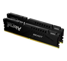 Модуль пам'яті для комп'ютера DDR5 64GB (2x32GB) 5200 MHz Beast Black Kingston Fury (ex.HyperX) (KF552C40BBK2-64)