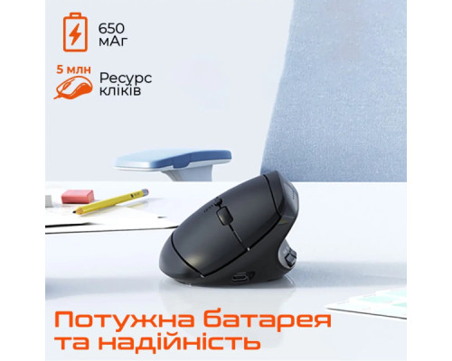 Мишка Meetion BTM008 Wireless/Bluetooth Black (MT-BTM008-A)