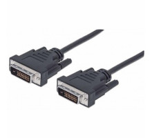 Кабель мультимедійний DVI to DVI 24+1pin, 1.8m Pro black REAL-EL (EL123500038)