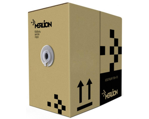 Кабель мережевий Merlion UTP 305м КПП-ВП (100) 4P 24AWG, cat.5e, зовнішній [СU] (06394)