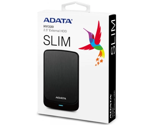 Зовнішній жорсткий диск 2.5" 2TB ADATA (AHV320-2TU31-CBK)