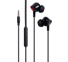Навушники Vention Echo Lite 3.5mm In-Ear Wired Black (GBABAV)