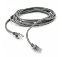 Патч-корд 1.5м, RJ-45, Cat.5e, CCA, біметал, сірий Ritar (PCR-CCA/1.5G / 19257)