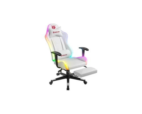 Крісло ігрове Defender Watcher RGB White (64336) Крісло ігрове Defender Watcher RGB White (64336)