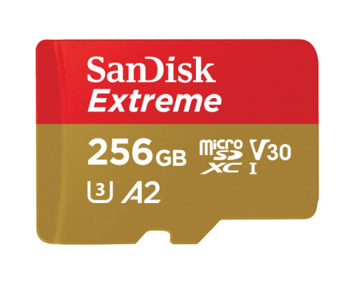 Карта пам'яті SanDisk 256GB microSD class 10 UHS-I U3 Extreme (SDSQXAV-256G-GN6MN)