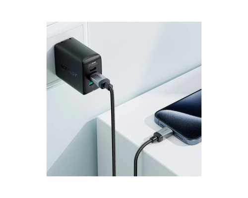 Дата кабель USB-C to USB-C 1.2m 3A aluminum alloy C20-03 Black Acefast (6974316283775) Дата кабель USB-C to USB-C 1.2m 3A aluminum alloy C20-03 Black Acefast (6974316283775)
