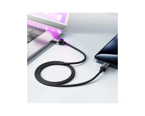 Дата кабель USB-C to USB-C 1.2m 3A aluminum alloy C20-03 Black Acefast (6974316283775) Дата кабель USB-C to USB-C 1.2m 3A aluminum alloy C20-03 Black Acefast (6974316283775)