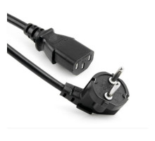 Кабель живлення C13 1.2m 0.5mm2 Merlion (PC-186 CEE7/17-C13-CCA12)