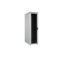 Шафа напольна Lande DYNAmic Series 42U 600x1000, двері перф. 80%, RAL7035, Light Grey (LN-FS42U6010-LG-SSAA-E)
