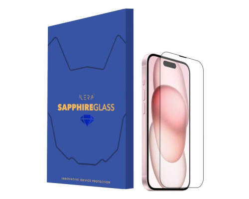 Скло захисне iLera Sapphire Ultra + Glass iPhone 15 Plus (ILSPDL15PS)