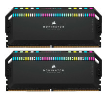 Модуль пам'яті для комп'ютера DDR5 32GB (2x16GB) 6000 MHz Dominator Platinum RGB Black Corsair (CMT32GX5M2B6000C30)