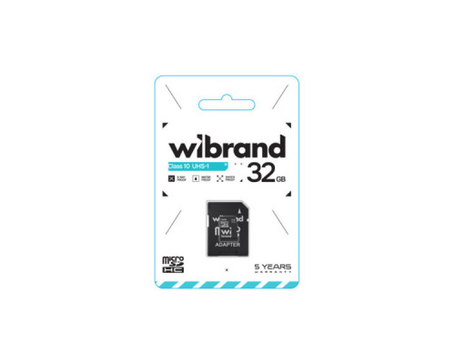 Карта пам'яті Wibrand 32GB microSD class 10 UHS-I (WICDHU1/32GB-A)