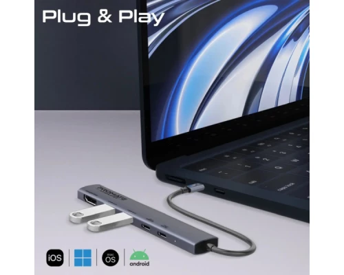 Концентратор Promate USB Hub 5 ports linkhub-5x (linkhub-5x) Концентратор Promate USB Hub 5 ports linkhub-5x (linkhub-5x)