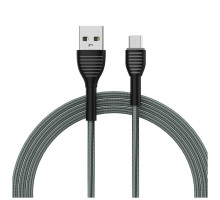 Дата кабель USB 2.0 AM to Micro 5P 1.0m ColorWay (CW-CBUM041-GR)